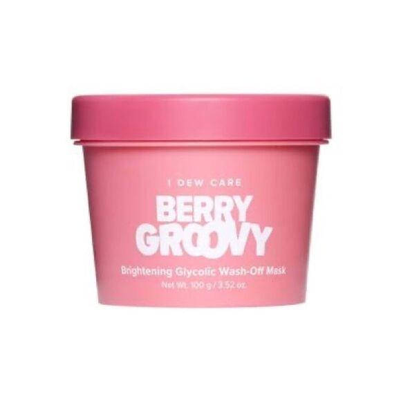 I DEW CARE Berry Groovy Brightening Glycolic Wash-Off Mask - 3.52 oz - NIB - Picture 4 of 12
